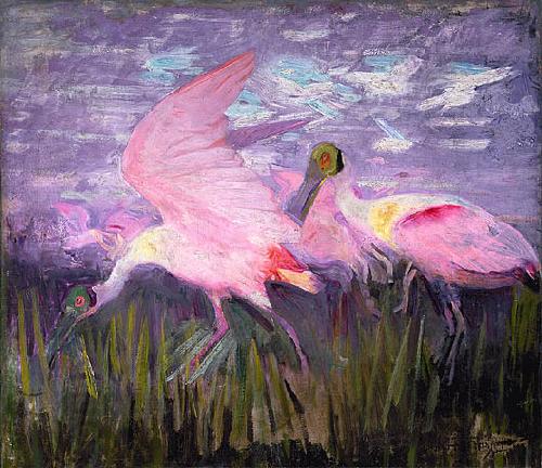 Abbott Handerson Thayer Roseate Spoonbills oil painting picture